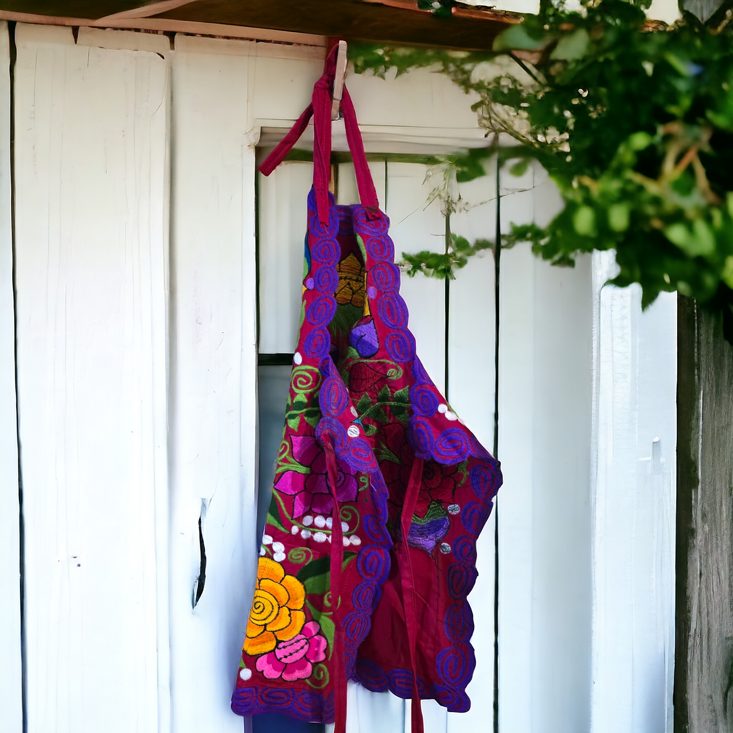 Embroidered Apron- Made In Mexico