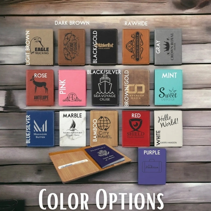 Personalized Passport Cover/Holder, Leatherette