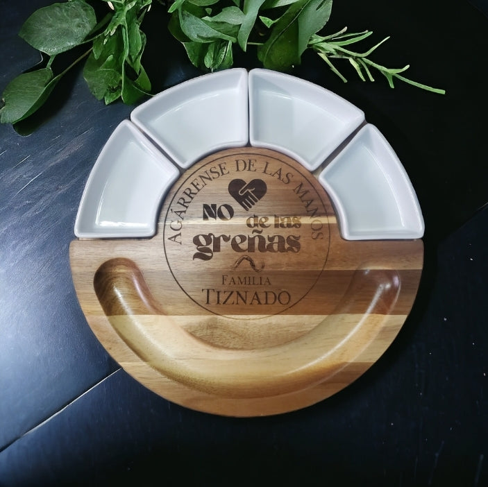 Acacia Wood Charcuterie/Cheese Board Set