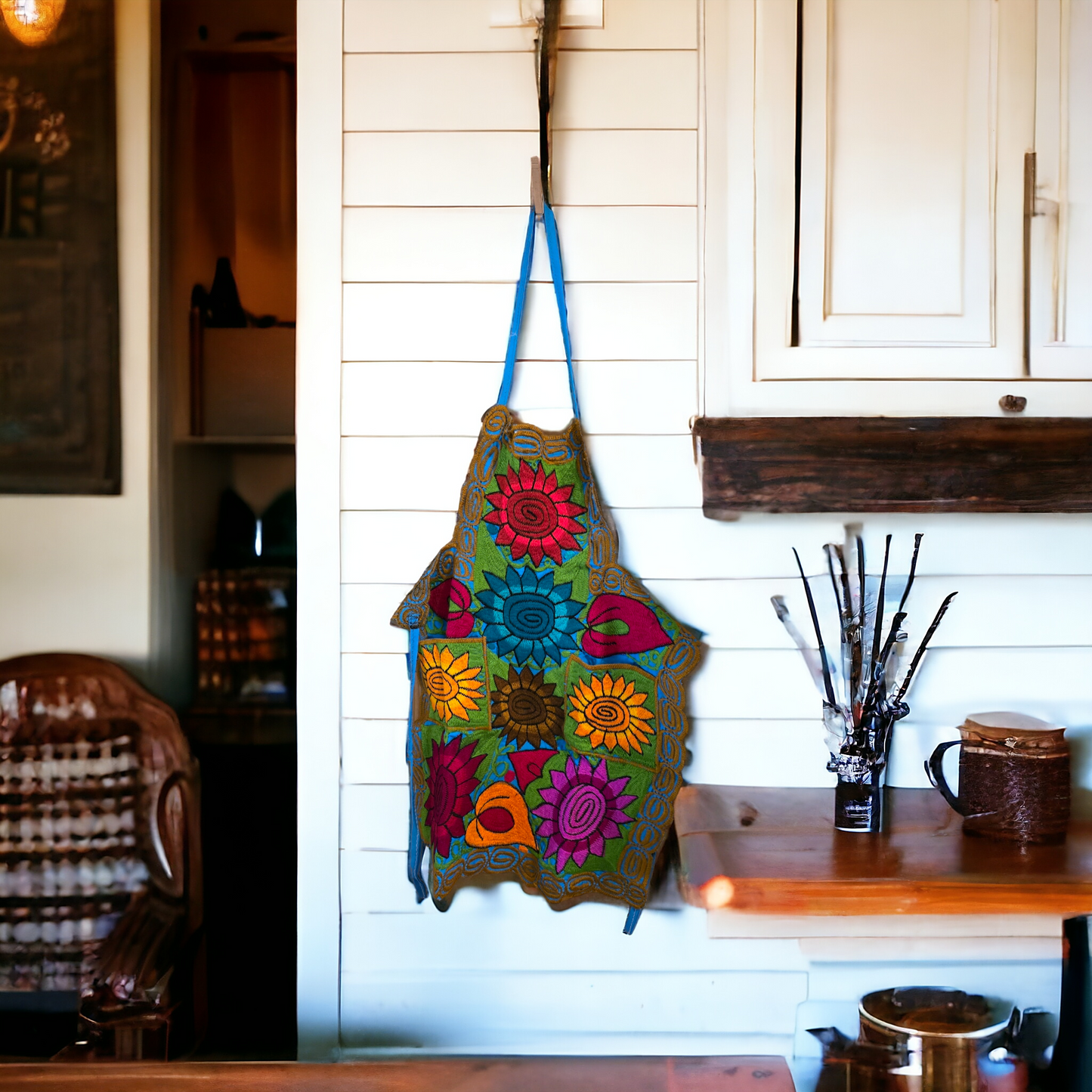 Embroidered Apron- Made In Mexico